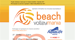 Desktop Screenshot of beach.volleymania.com